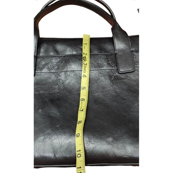 Wilsons Leather Pelle Studio Black Business Briefcase Laptop Handbag - Picture 15 of 16